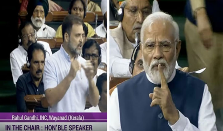 Rahul Gandhi and Narendra Modi clash over 'Hindu' comment in Lok Sabha, Amit Shah demands apology