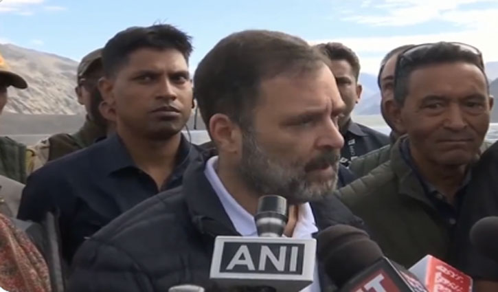 China took away people's land but PM Modi doesn't mind: Rahul Gandhi in Ladakh