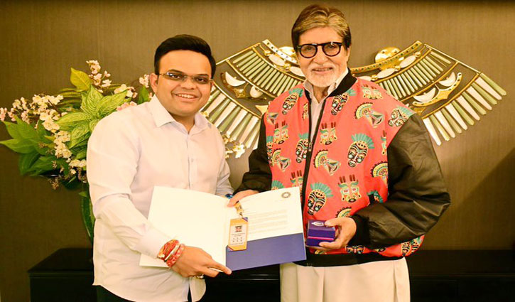 ODI World Cup 2023: BCCI Secretary Jay Shah met Amitabh Bachchan, presented him with a golden ticket