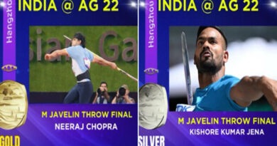 Asian Games: India's brilliant performance in javelin throw, Neeraj Chopra won gold and Kishore Jena won silver medal.