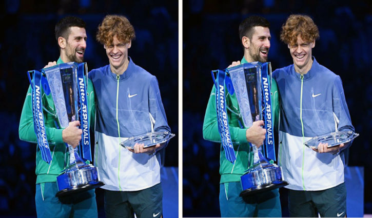 Novak Djokovic beats Jannik Sinner in straight sets to win record 7th ATP Finals title
