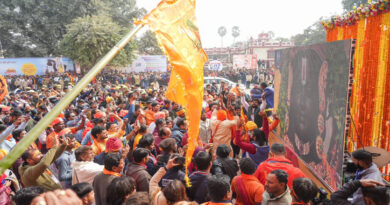 A huge crowd of people to visit Ayodhya Ram temple after a grand inauguration