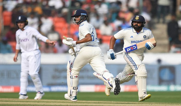 Shoaib Bashir got his first test wicket in the form of Rohit Sharma