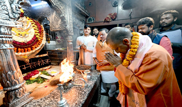 Yogi Adityanath performed puja in 'Vyas ke tehkhana' of Gyanvapi complex, days after the court granted permission.
