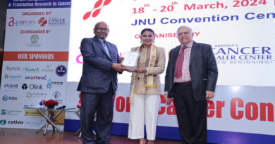 Dr. Deepika Krishna honored in World Cancer Congress, Dr. Tarang Krishna received Life Time Achievement Award