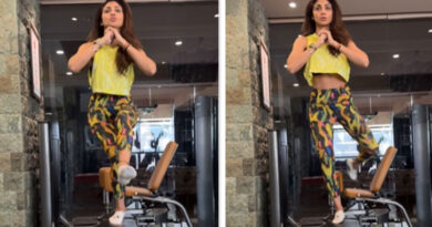 Shilpa Shetty gave yoga mantra to fans while doing 'one-leg squat'