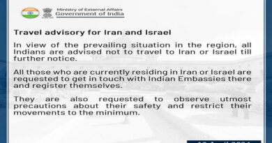 India advises citizens not to travel to Iran, Israel as tensions rise in Middle East