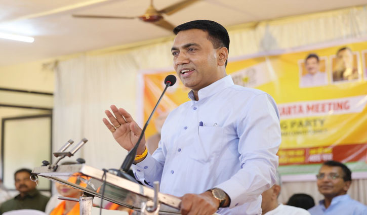 Congress party should immediately stop politics of break India: Pramod Sawant