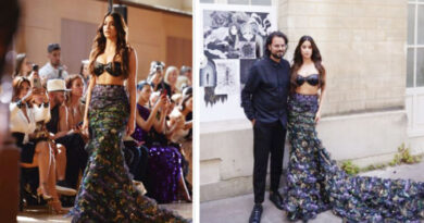 Actress Janhvi Kapoor shines at Haute Couture Week in Paris