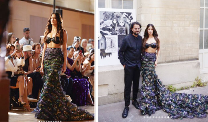 Actress Janhvi Kapoor shines at Haute Couture Week in Paris