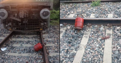 LPG cylinder found on railway tracks on Kanpur-Prayagraj route, driver applied emergency brake and saved from major accident