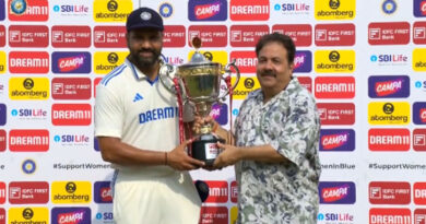 Rohit Sharma hands Bangladesh series win trophy to Akash Deep
