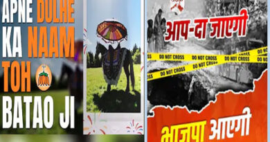 Before Delhi assembly elections, the conflict between BJP and AAP intensifies, poster war continues