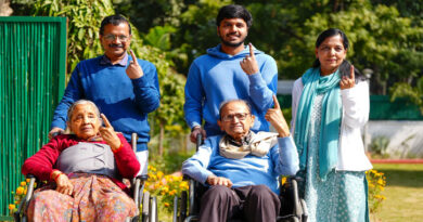 Delhi Assembly Elections: Arvind Kejriwal casts his vote with his family