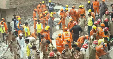 Four people died in the collapse of a four-storey building in Delhi's Mustafabad, many feared trapped;