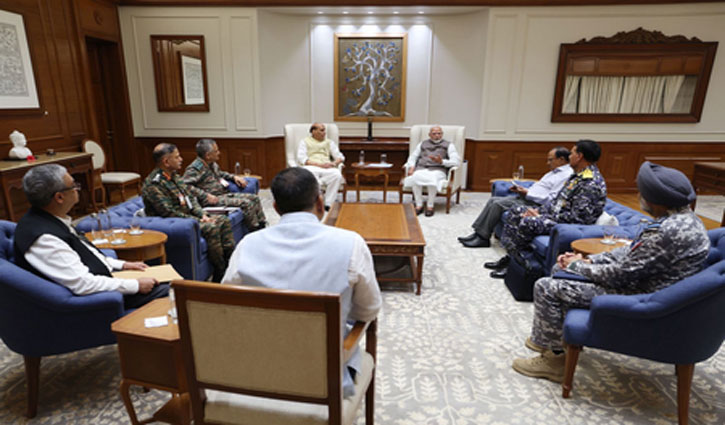 Prime Minister Narendra Modi held a high-level meeting with Army Chiefs, NSA and Defense Minister, discussed further strategy
