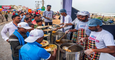 Prasad of faith and taste distributed free of cost in the service of Adani and ISKCON