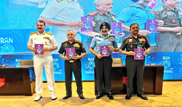 CDS General Anil Chauhan releases tri-service joint doctrine at 'Rann Samvad' seminar