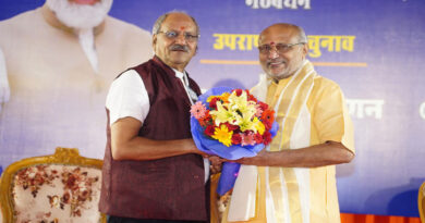 MP Brijmohan Agrawal congratulated NDA candidate Shri CP Radhakrishnan on his historic victory for the post of Vice President