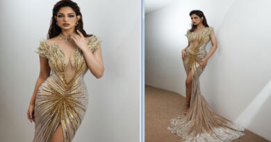 Harnaaz Sandhu narrowly avoided a fall at an event, and shared her experience on social media