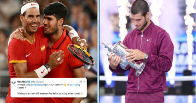 Rafael Nadal congratulates Alcaraz on winning the US Open and becoming No. 1