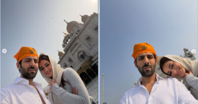Kartik Aaryan and Ananya Panday sought blessings at Bangla Sahib Gurudwara; the video went viral.