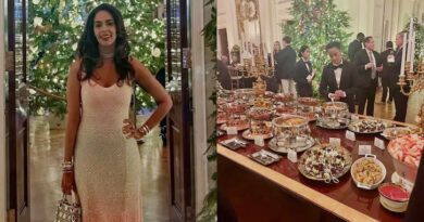 Mallika Sherawat shared pictures from the White House Christmas dinner in the US