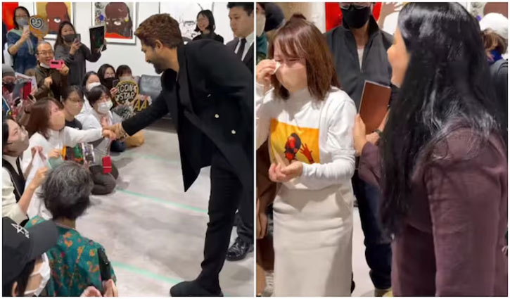 Allu Arjun's magic in Japan: Video of a Japanese fan getting emotional at a Tokyo fan meet goes viral.