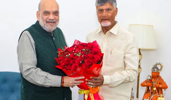Chandrababu Naidu met with Amit Shah and discussed several issues, including granting statutory status to Amravati.