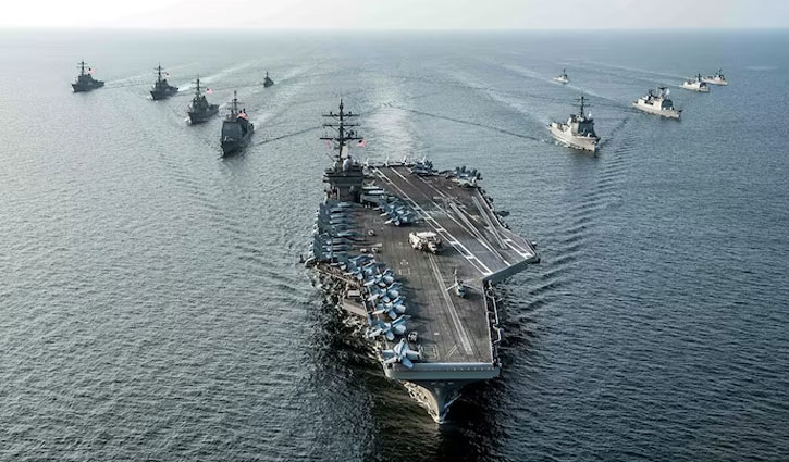 Amid rising tensions with Iran, the US Navy's Abraham Lincoln carrier strike group has arrived in the Middle East