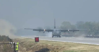 Prime Minister Narendra Modi makes historic landing on Assam's first emergency runway