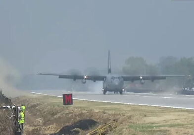 Prime Minister Narendra Modi makes historic landing on Assam's first emergency runway