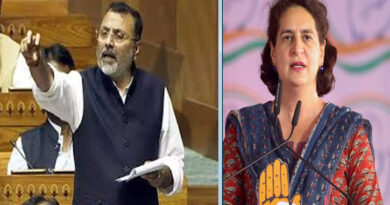 Nishikant Dubey's remarks on the Nehru-Gandhi family caused an uproar in the Lok Sabha, and Priyanka Gandhi responded.
