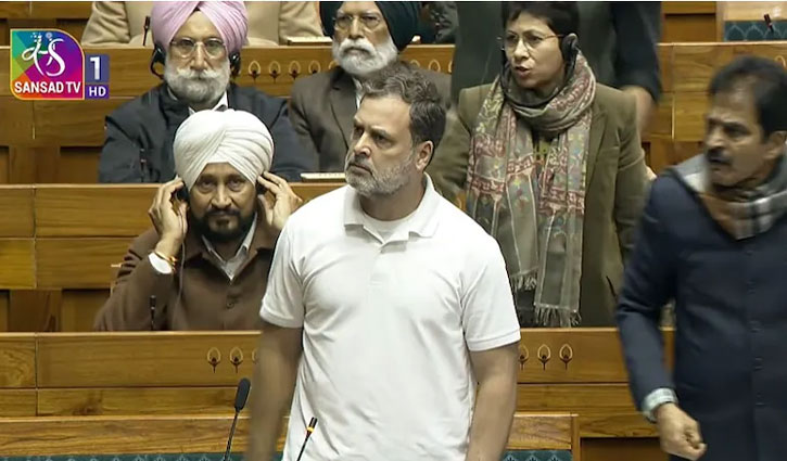 Chaos in Parliament, opposition protests after Rahul Gandhi is not allowed to speak, 8 Congress MPs suspended