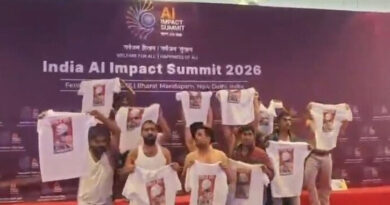 Youth Congress staged a topless protest at Bharat Mandapam, raising slogans against Prime Minister Modi.