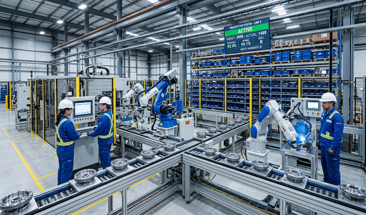 The manufacturing sector drove India's industrial production growth rate to 5.2% in February