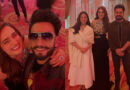 Post-party photos of Ayesha Khan with Ranveer Singh, Aditya Dhar, and Yami Gautam from *Dhurandhar 2* go viral.