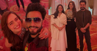 धुरंधर 2 में रणवीर सिंह, आदित्य धर और यामी गौतम के साथ आयशा खान की पार्टी के बाद की तस्वीरें वायरल Post-party photos of Ayesha Khan with Ranveer Singh, Aditya Dhar, and Yami Gautam from *Dhurandhar 2* go viral.