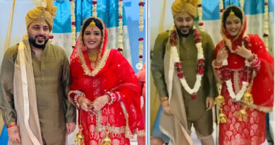 Singer Badshah and Isha Rikhi's wedding photos go viral on social media.