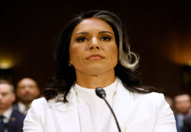 Tulsi Gabbard resigned from the position of U.S. Director of National Intelligence due to her husband's illness.