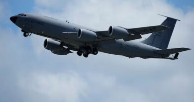 US Air Force KC-135 aircraft crashes in Iraq; five crew members on board; rescue operations underway.