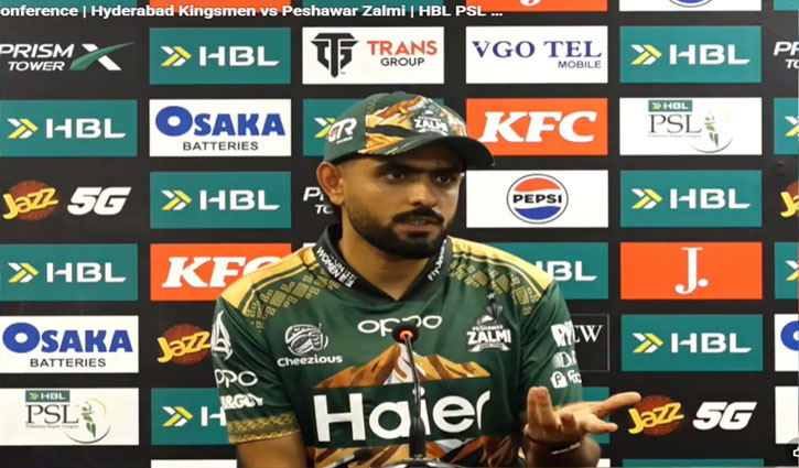 The reporter said to Babar Azam, "Virat Kohli finishes matches; you don't."