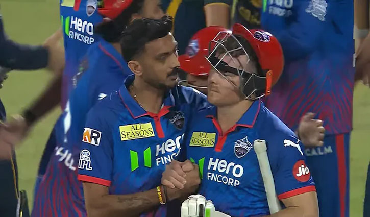 After the Delhi Capitals lost a thrilling last-ball encounter against the Gujarat Titans, Axar Patel consoled a dejected Miller.