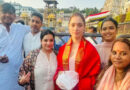 Tamannaah Bhatia offers prayers at the Tirumala temple