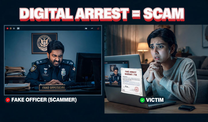 Vadodara: Fraudsters kept a retired man under "digital arrest" for 18 days, swindled him of ₹1.47 crore.