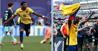 Ecuador pulls off a major upset, defeating Germany 2-1 to secure a spot in the knockout stage.