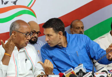 Uproar within the Congress over the Ujjain land allotment dispute; conflicting statements by Digvijaya Singh and Jitu Patwari spark a row in the party.