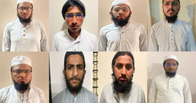 Gujarat's anti-terror agency arrested eight members of the terrorist organization Jaish-e-Mohammed.