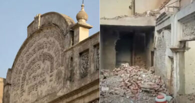 A 125-year-old gurdwara was demolished in Pakistan; India termed it "highly condemnable."