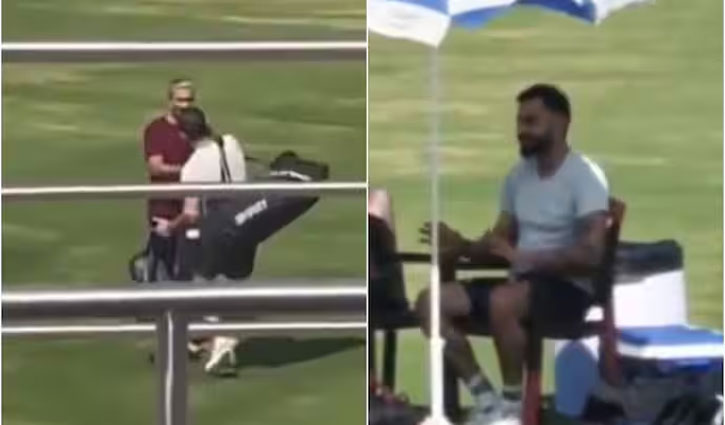 Has the countdown to Virat Kohli's return begun? Video of training with Sanjay Bangar goes viral.